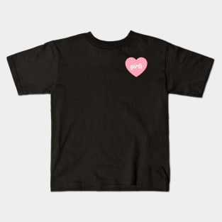 I Love Pink Girls Kids T-Shirt